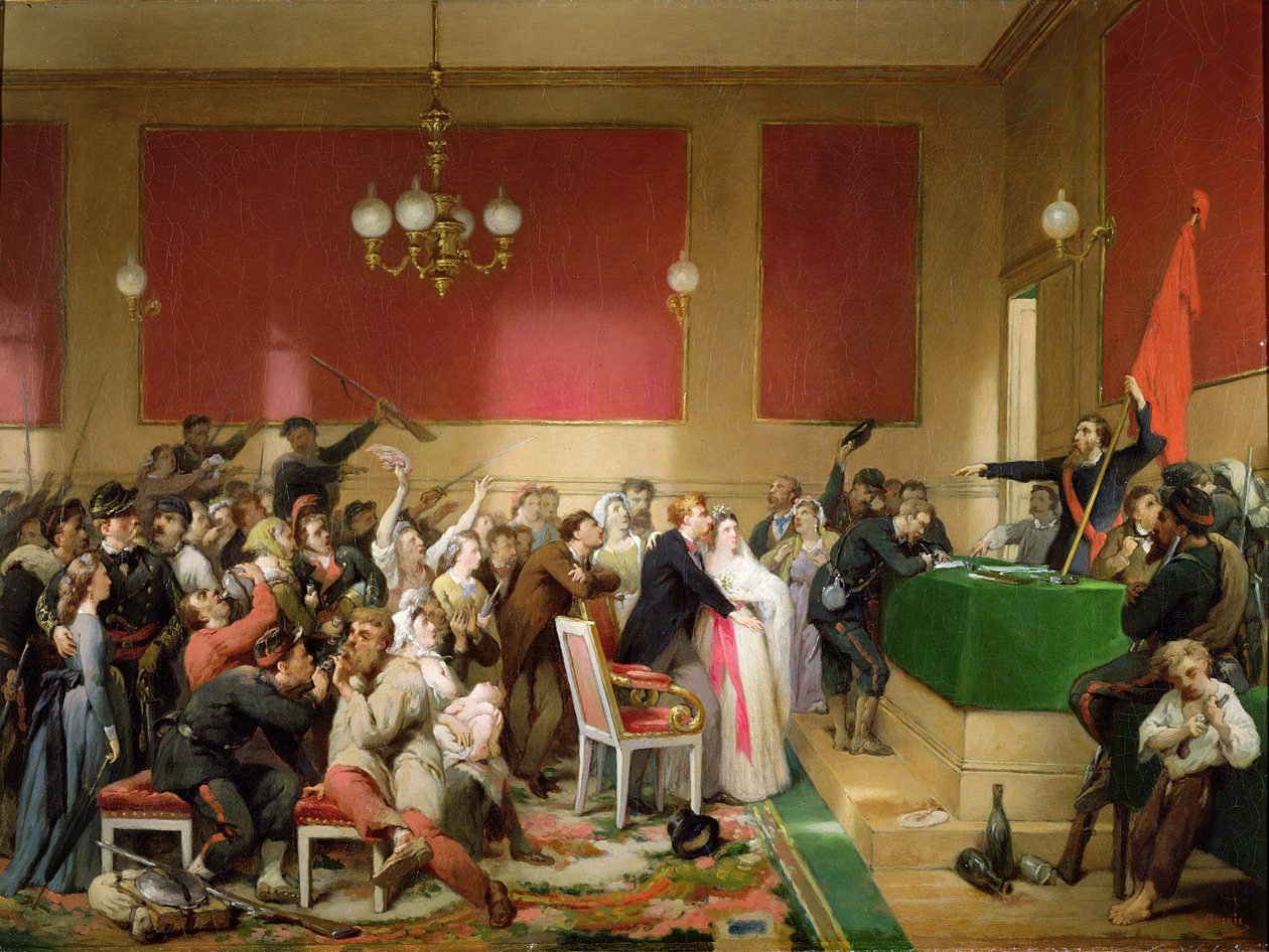 Et bryllup under Pariserkommunen i 1871 af Paul Felix Guerie