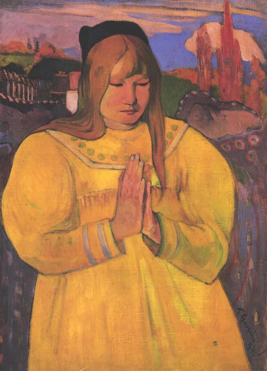 B-re og mennesker i Beten af Paul Gauguin