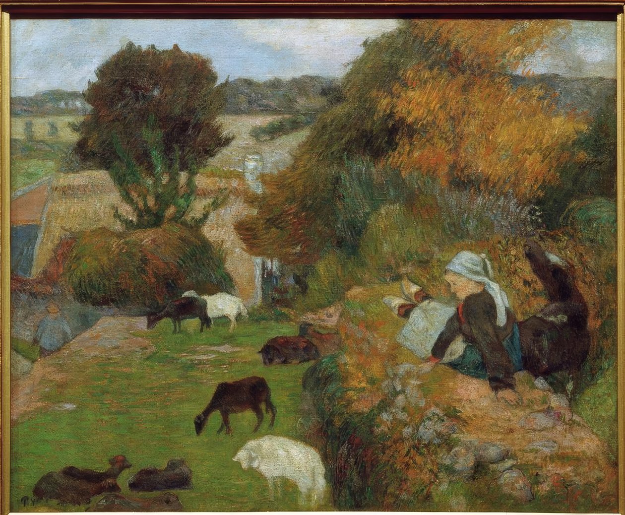 Bretonsk hyrdinde af Paul Gauguin