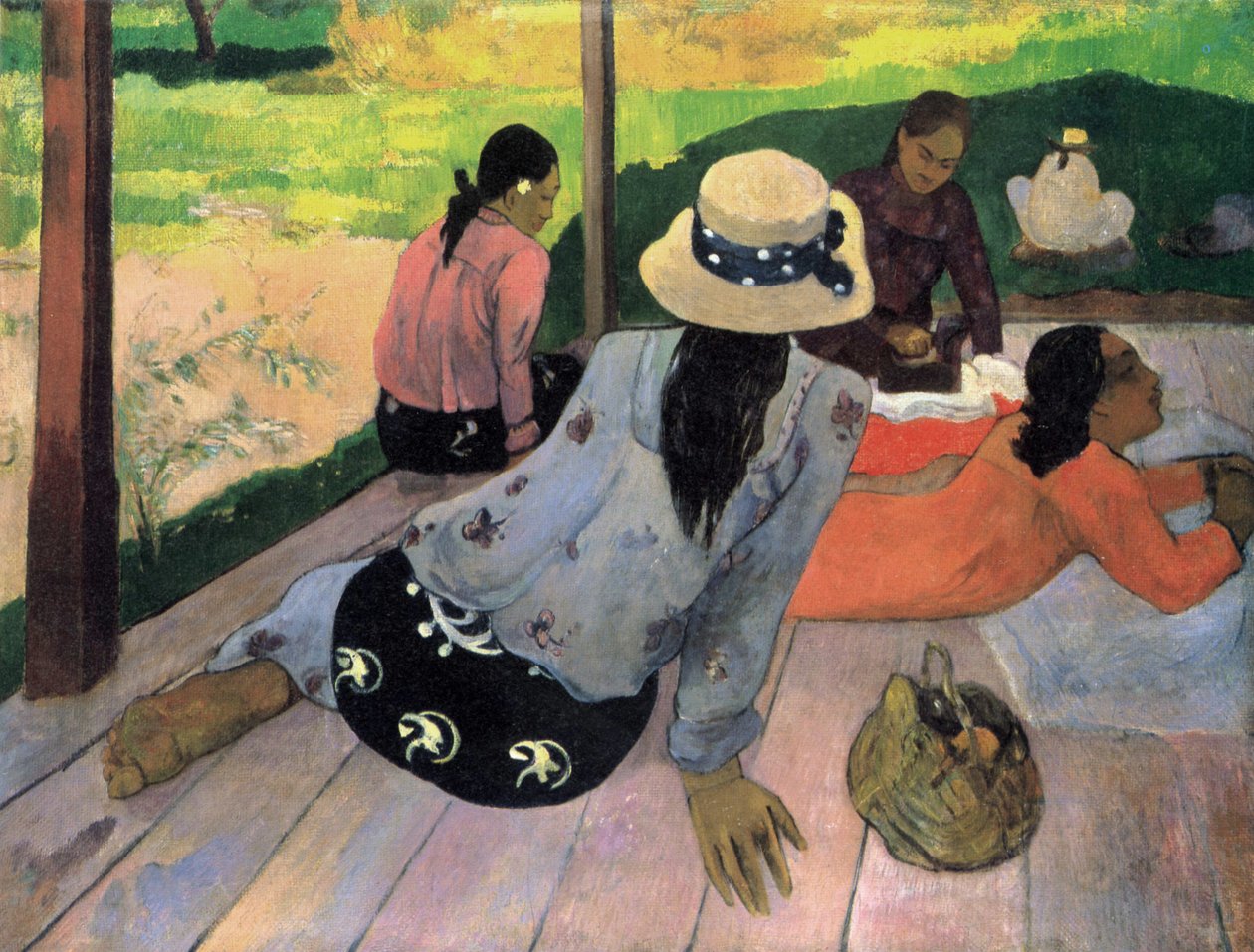Middagens hvile af Paul Gauguin