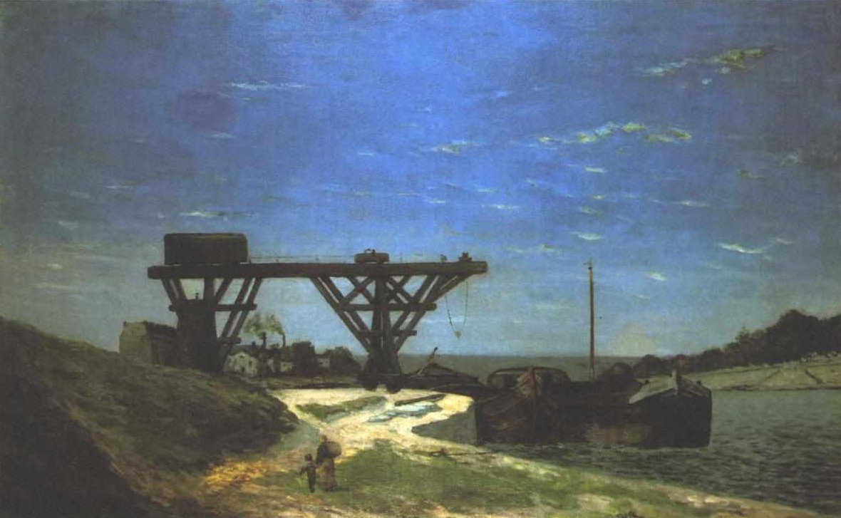 Seinen i Paris mellem Pont dIlena og Pont de Grenelle -1875 af Paul Gauguin
