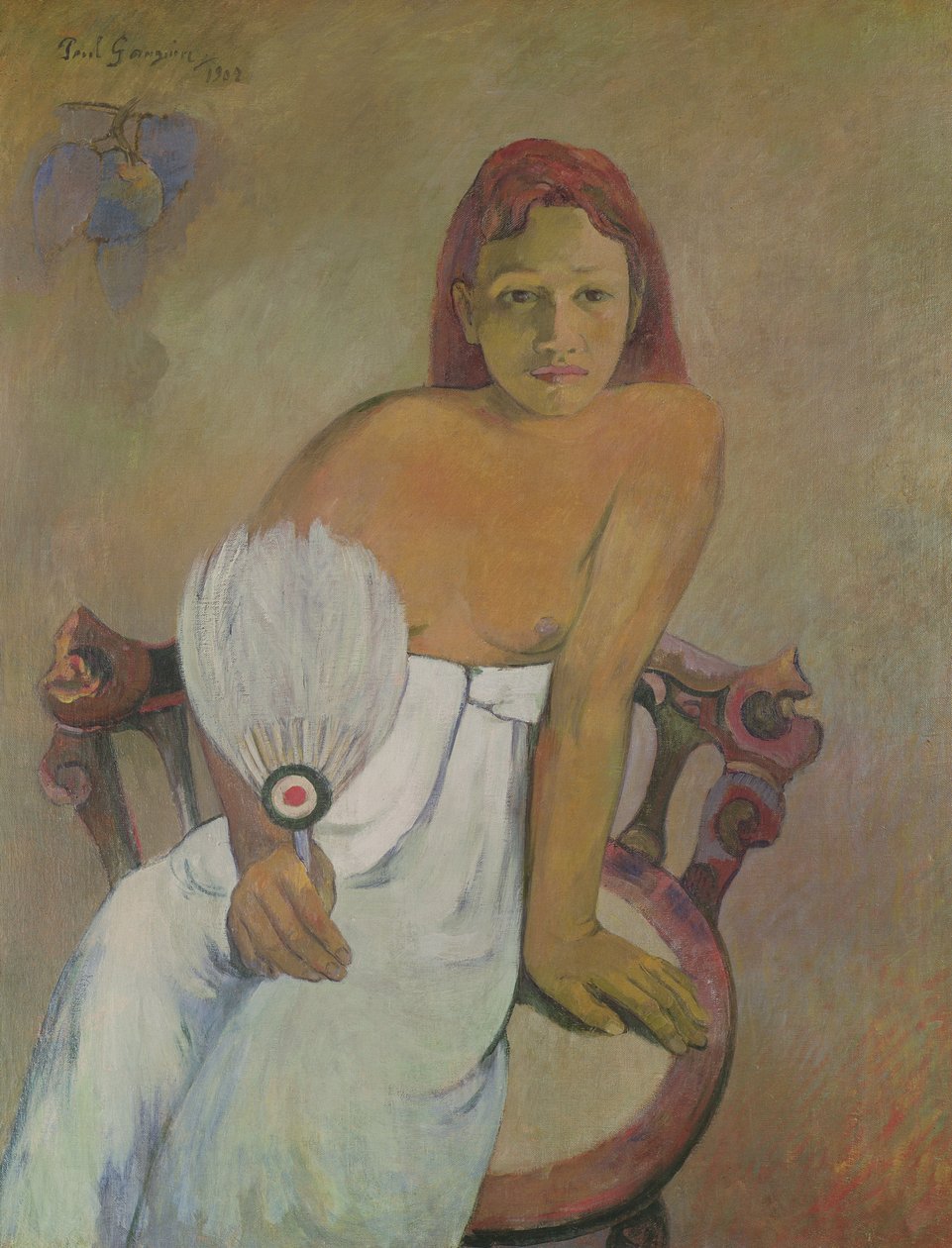 Pige med vifte, 1902 af Paul Gauguin