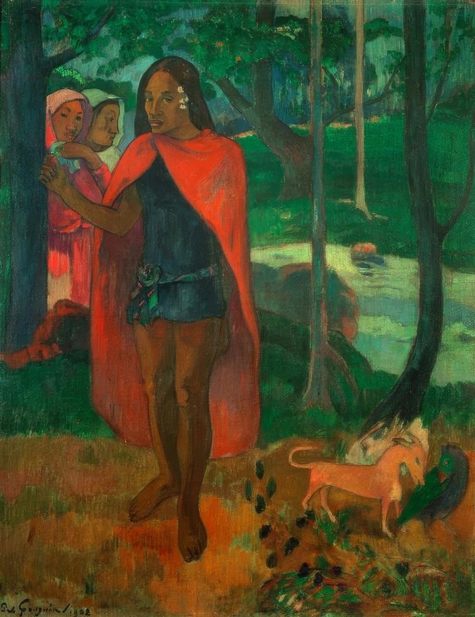 Troldmanden fra Hiva Oa, eller Markiseren med den røde kappe af Paul Gauguin