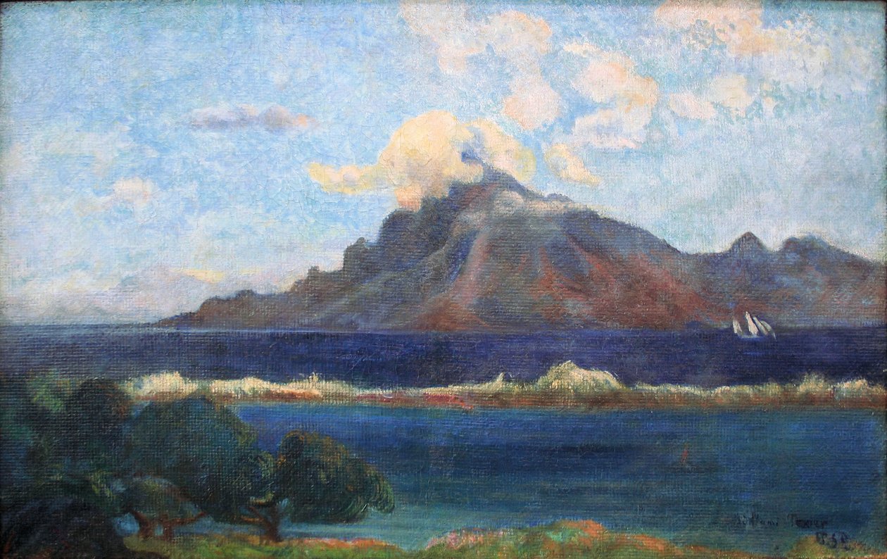 Landskab af Tea Vas af Paul Gauguin