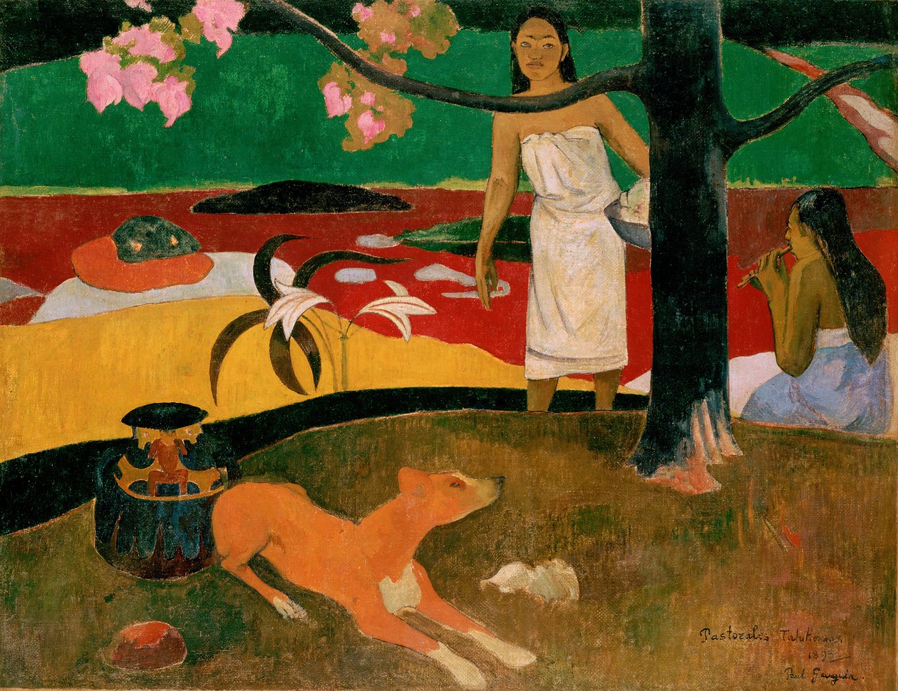 Tahitiske præster, 1893 af Paul Gauguin