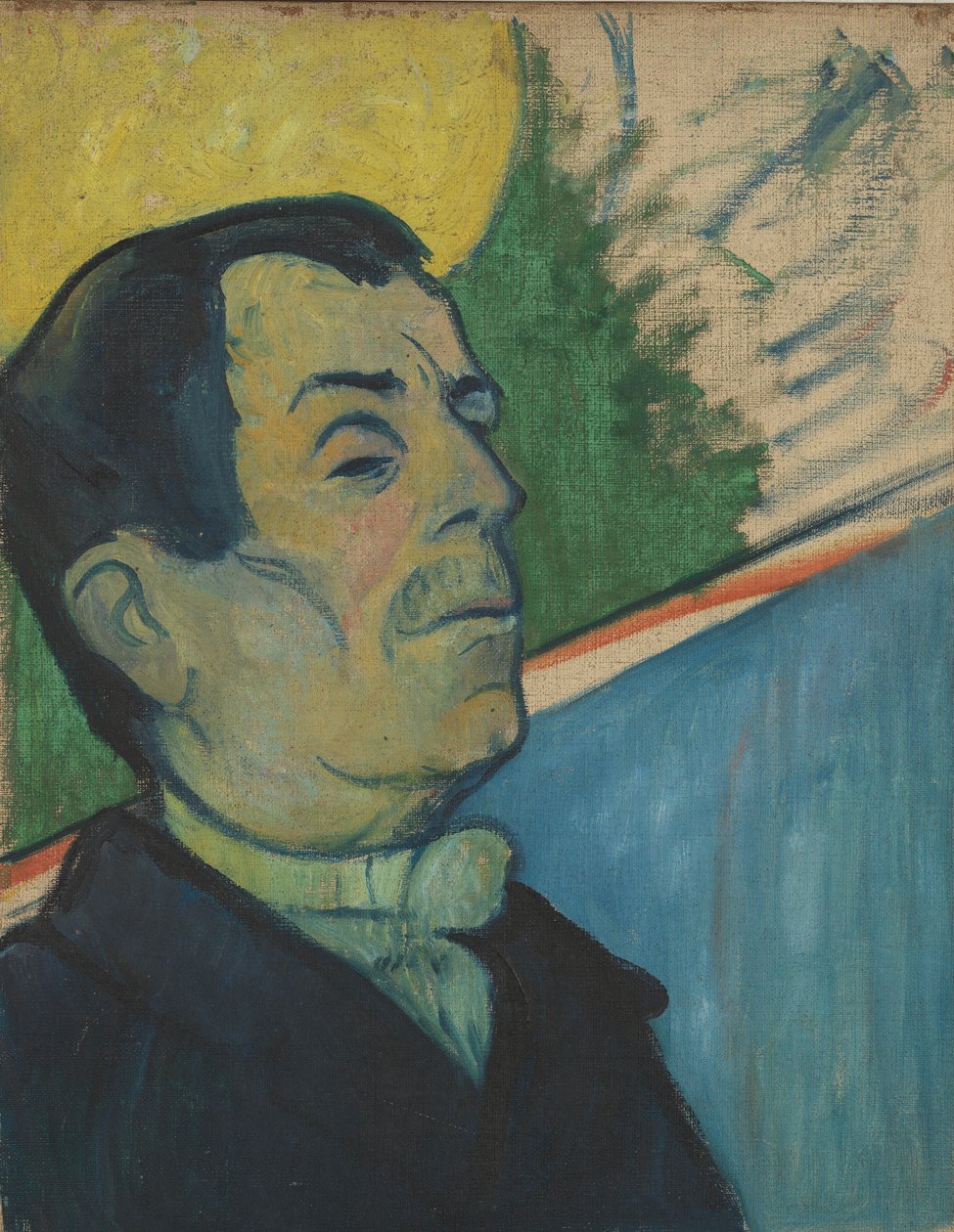 Portræt af en mand iført sløjfe af Paul Gauguin