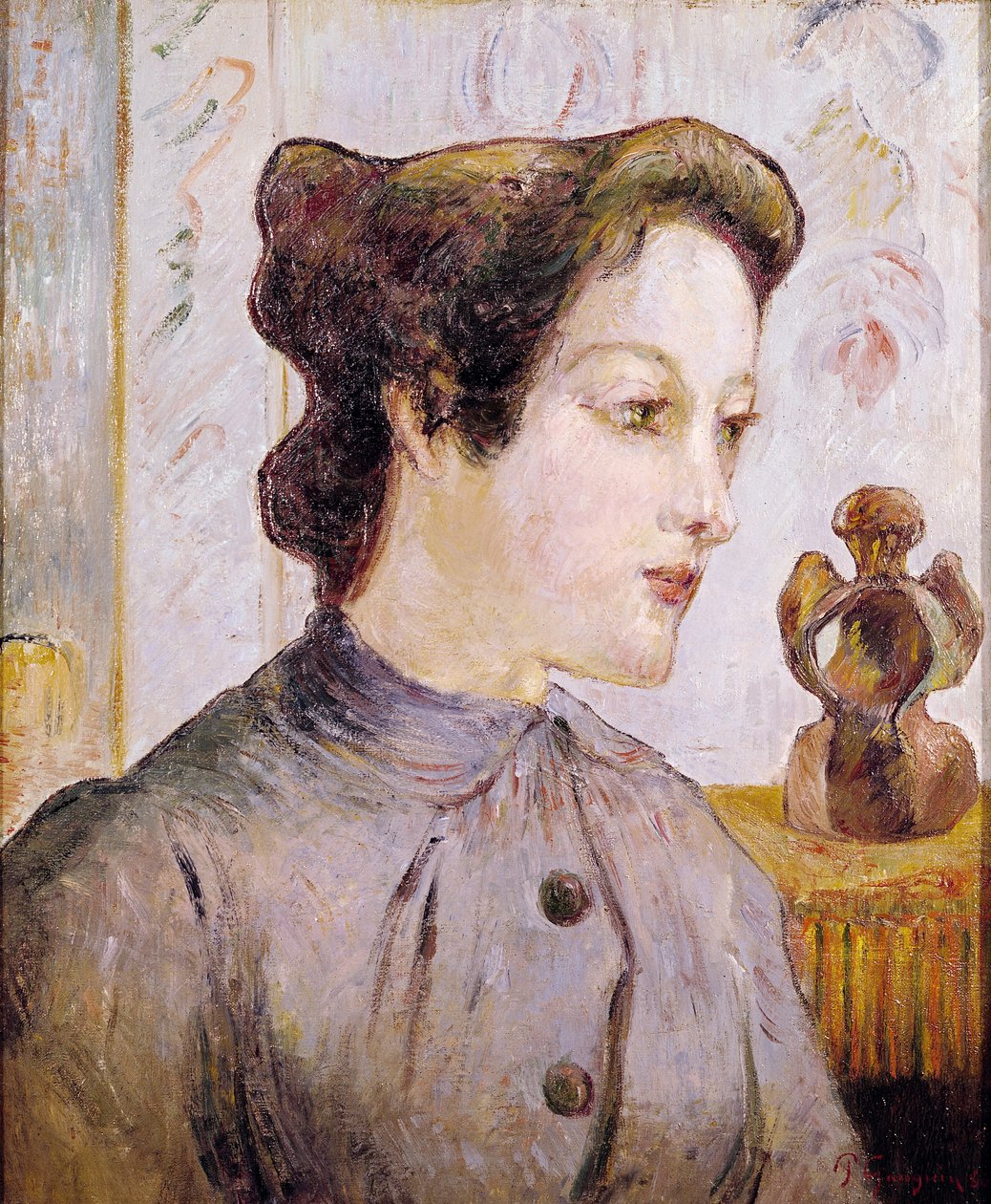 Portræt af en ung kvinde, 1886 af Paul Gauguin