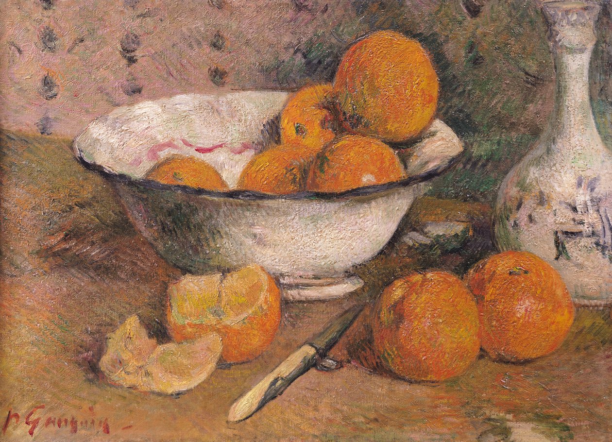 Stilleben med appelsiner, 1881 af Paul Gauguin