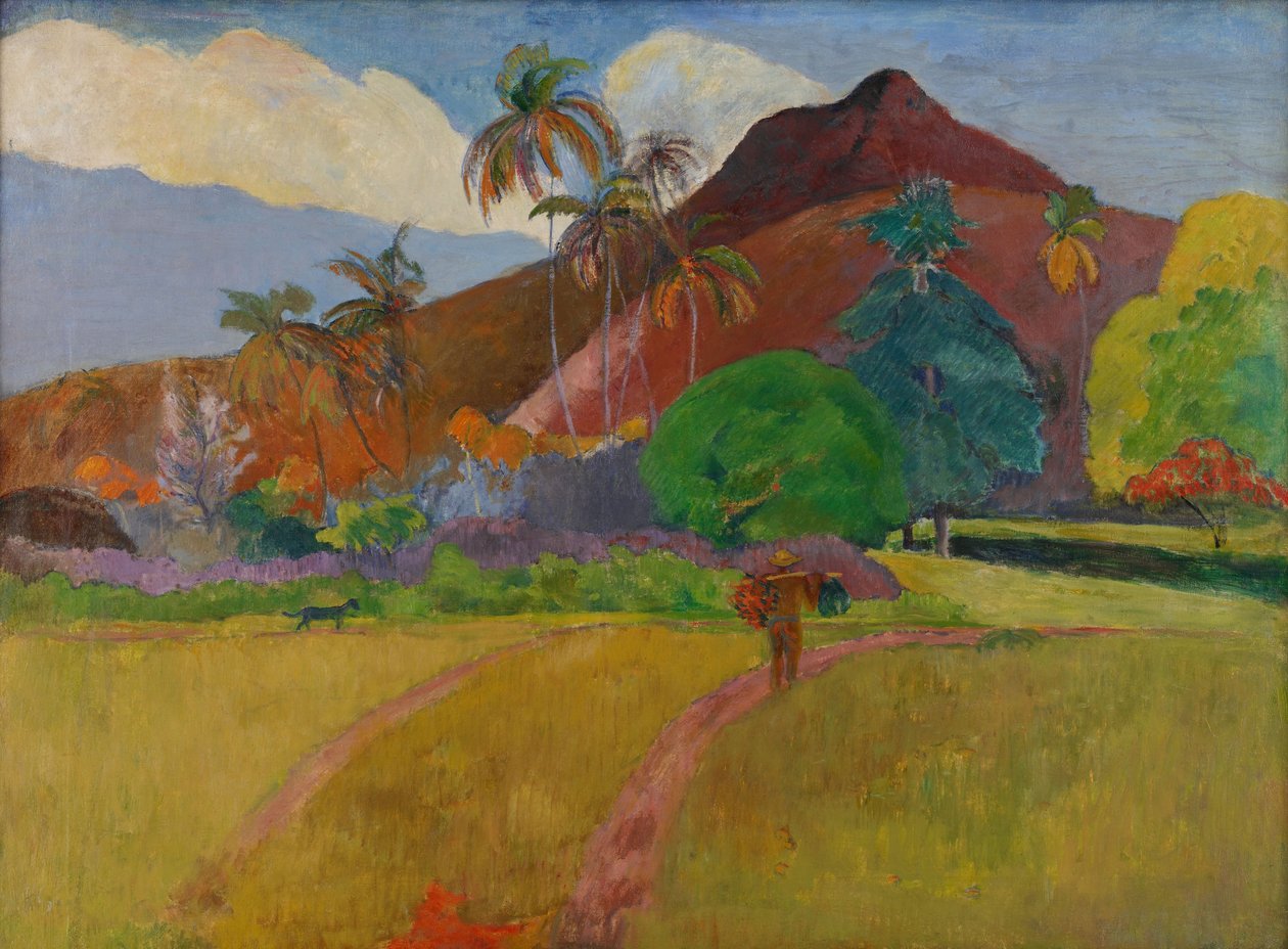 Tahitiansk landskab, 1891 af Paul Gauguin