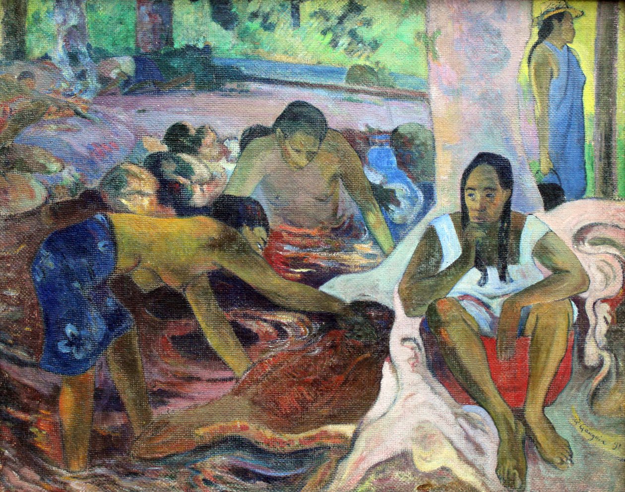 Tahitiske fiskerkvinder af Paul Gauguin
