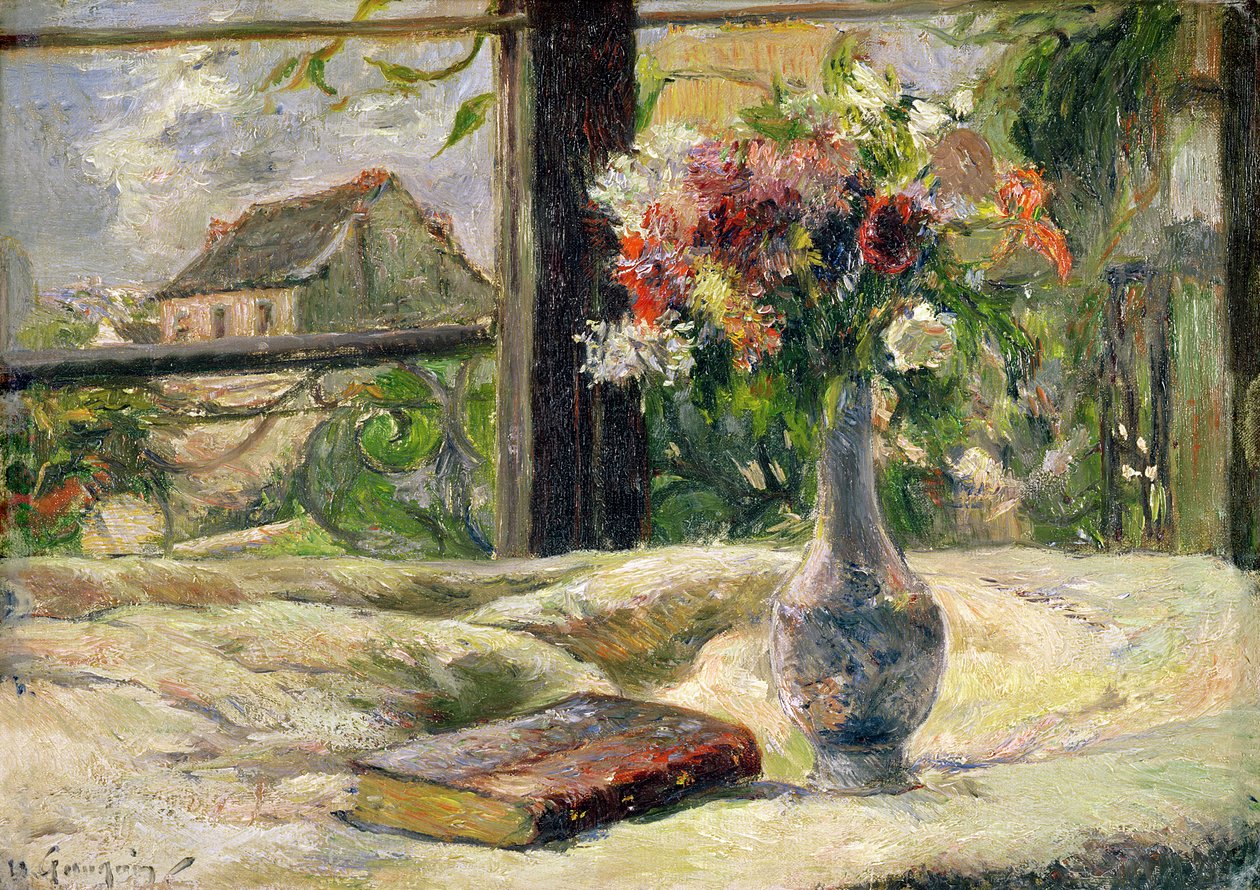 Vase med blomster af Paul Gauguin