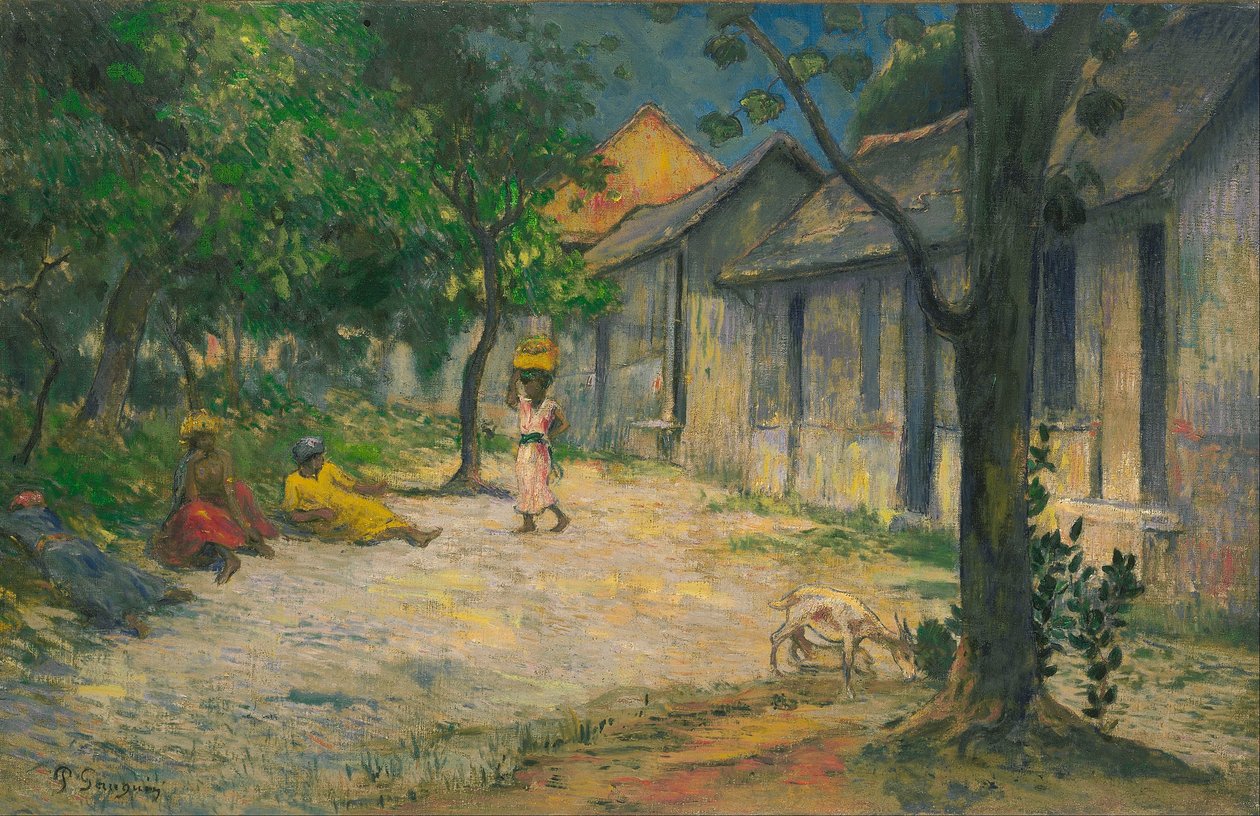 Landsby i Martinique af Paul Gauguin