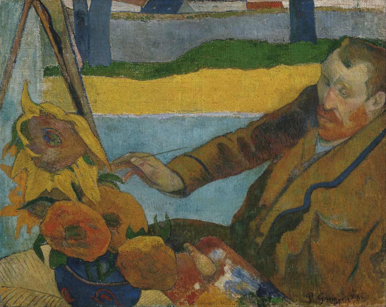 Vincent van Gogh maler solsikker af Paul Gauguin