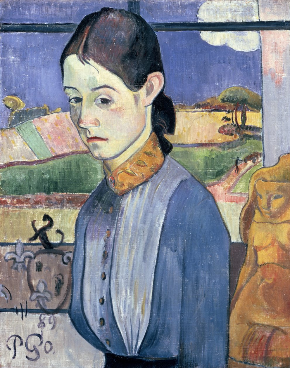 Ung bretonsk kvinde, 1889 af Paul Gauguin