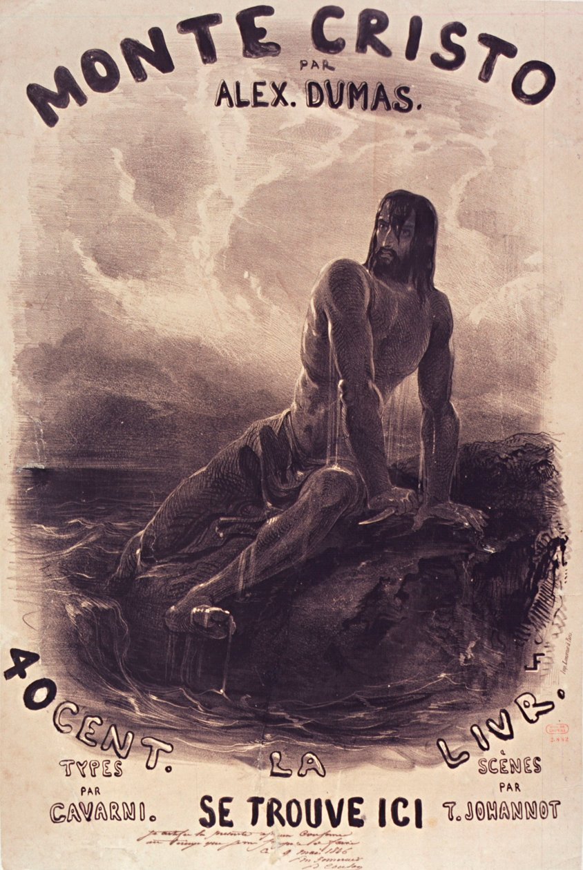 Frankrigs Nationalbibliotek af Paul Gavarni Поль Гаварни