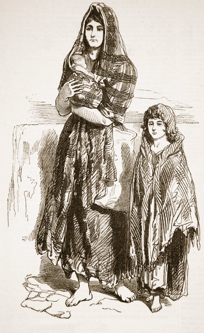 Woman and Girl of the Saltmarket, Glasgow, fra 