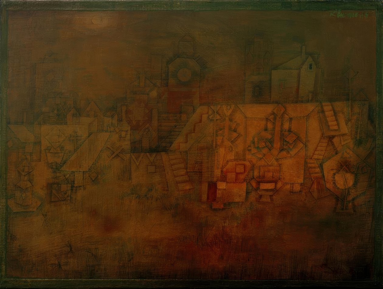 Den gamle kirkegård af Paul Klee
