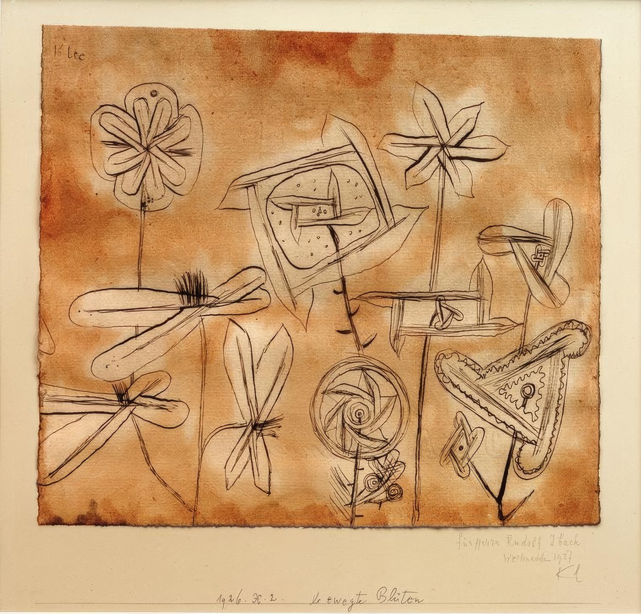 Blomster i bevægelse af Paul Klee