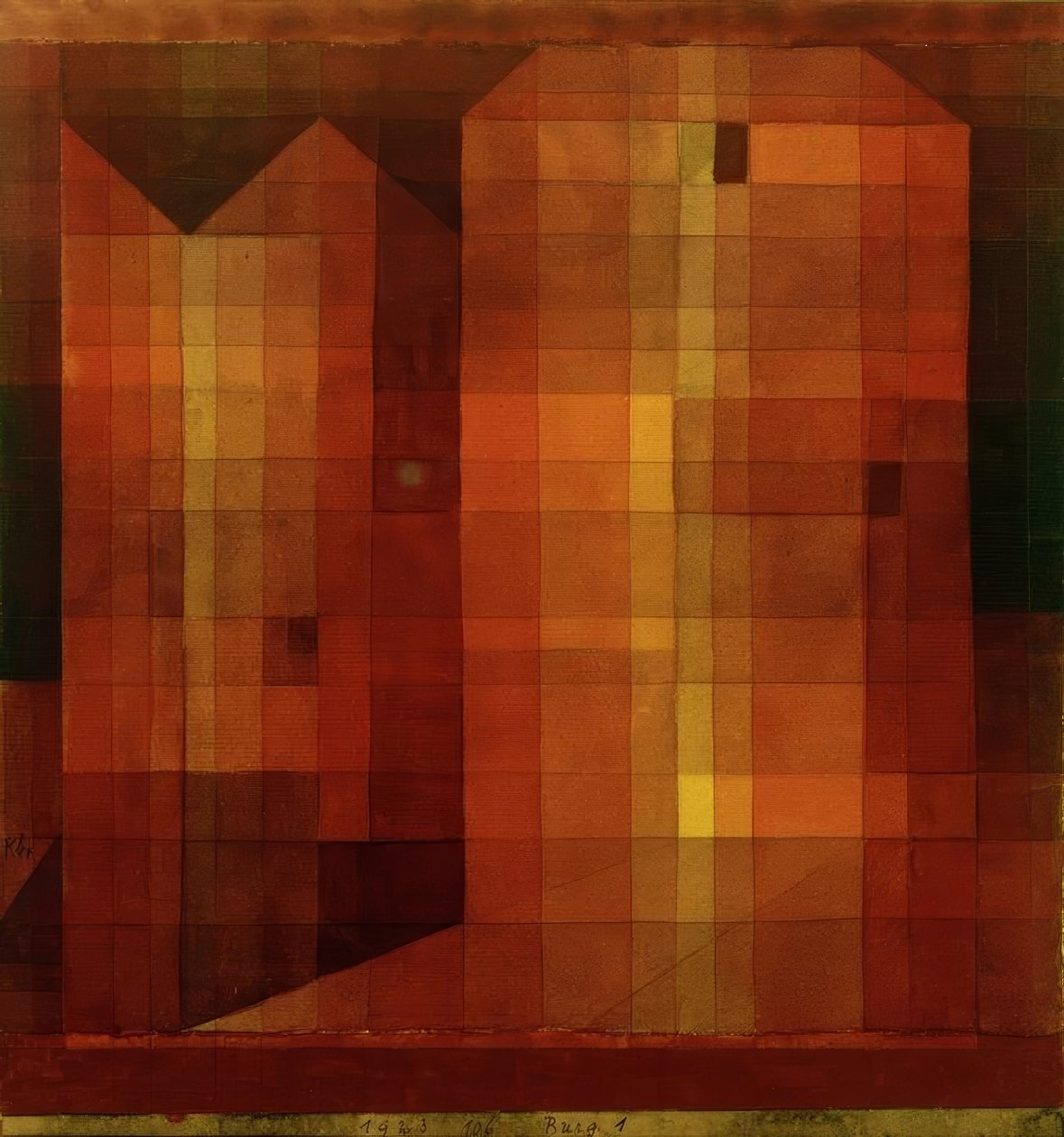 Burg 1 af Paul Klee