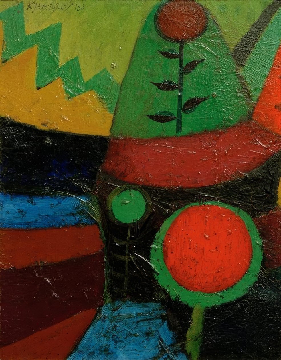 Tre blomster af Paul Klee