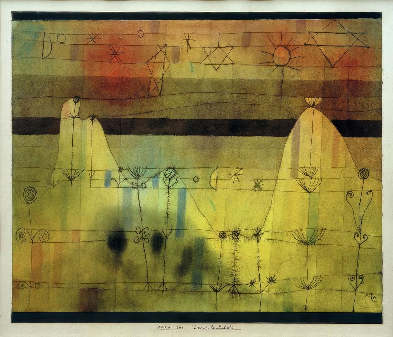Klitlandskab af Paul Klee