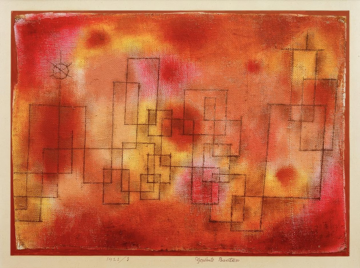 Planlagte bygninger af Paul Klee