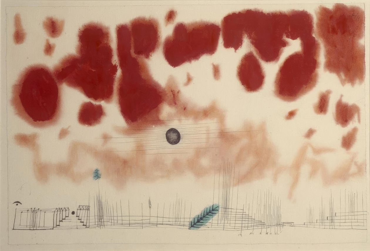 Skyer over bor af Paul Klee