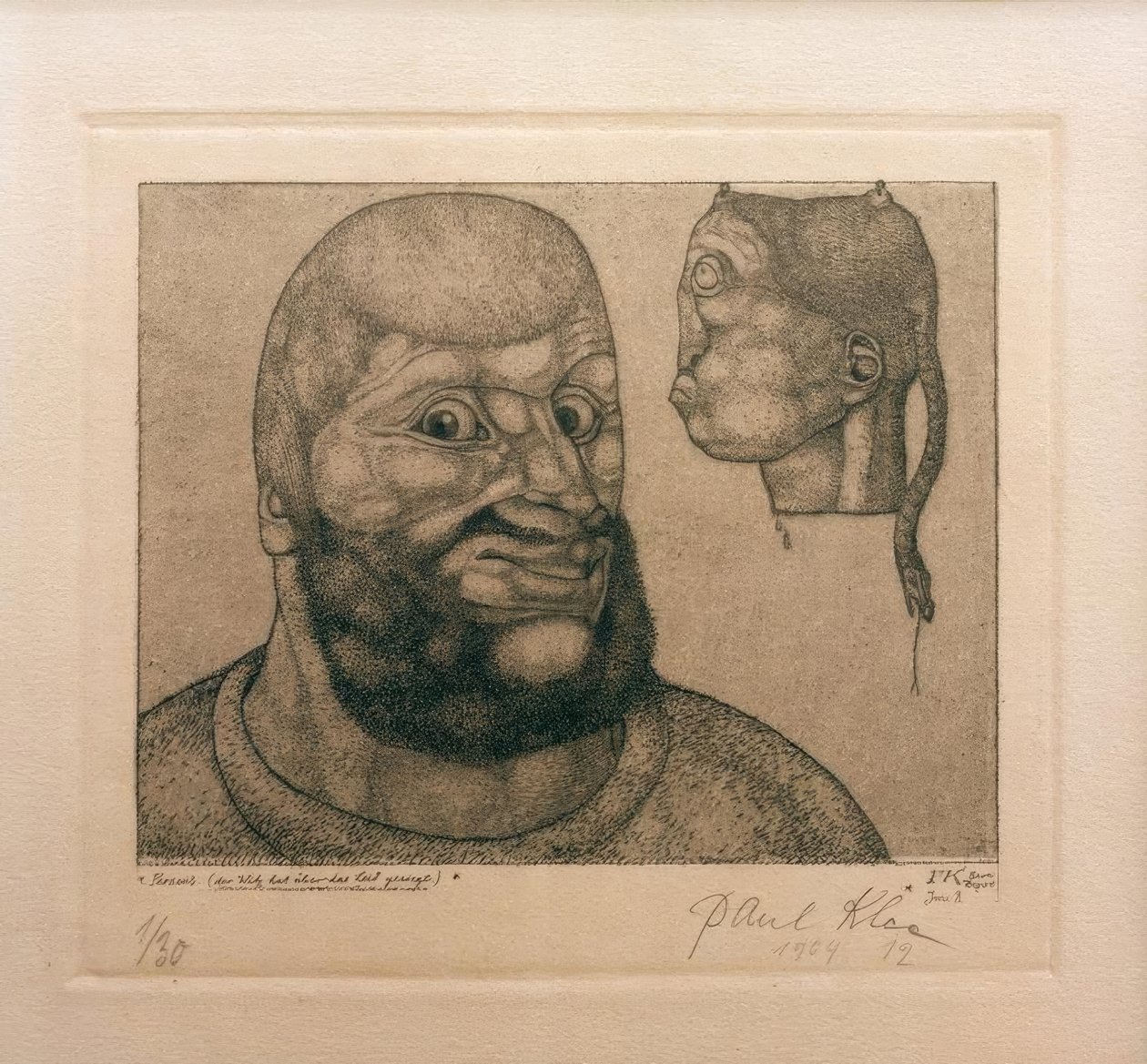 Perseus. (Vittigheden sejrede over lidelsen) af Paul Klee