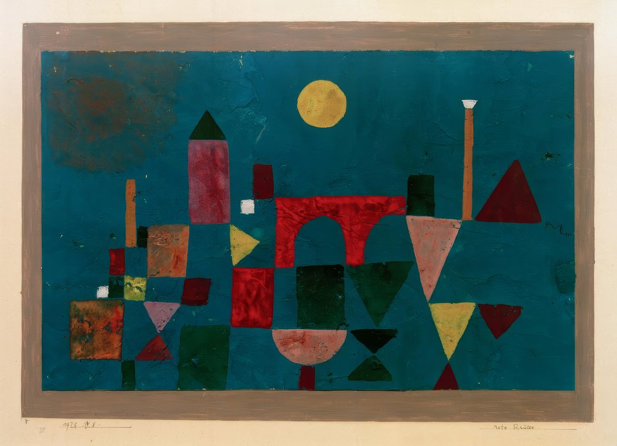 Rød bro af Paul Klee