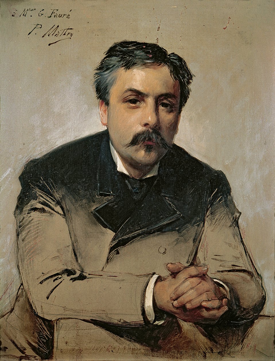 Portræt af Gabriel Faure (1845-1924) af Paul Mathey