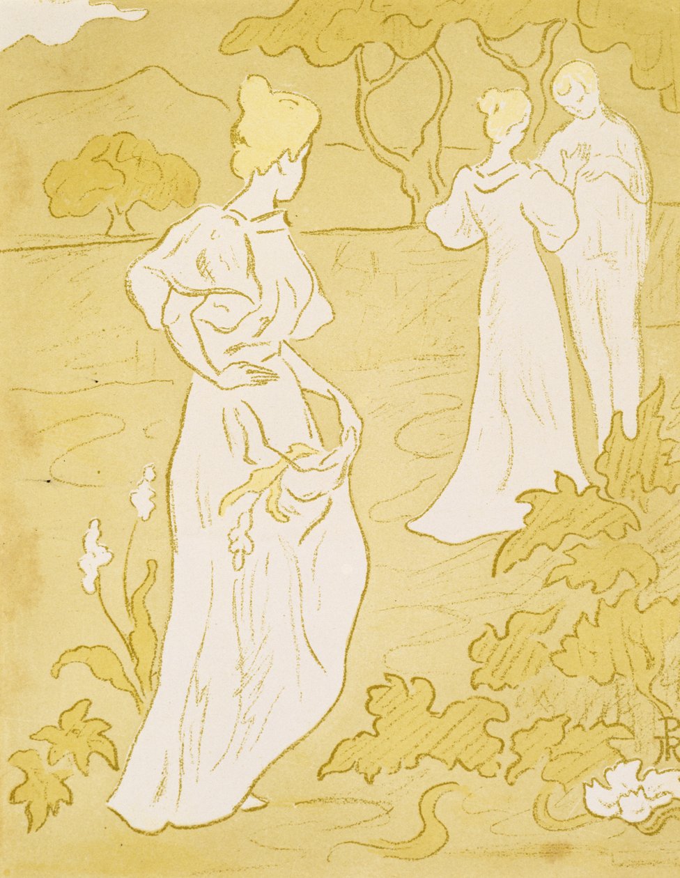 Tristesse (Tristhed), 1896 (litografi i farver) af Paul Elie Ranson