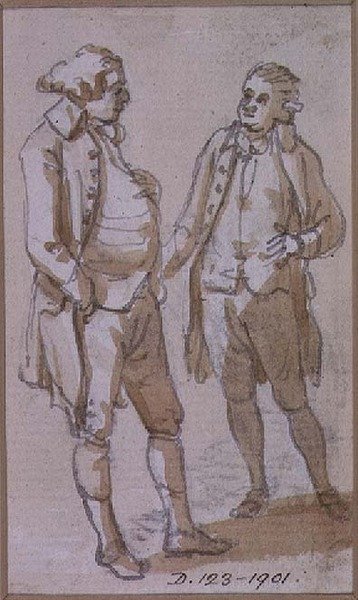 Et kostumestudie (tegning) af Paul Sandby
