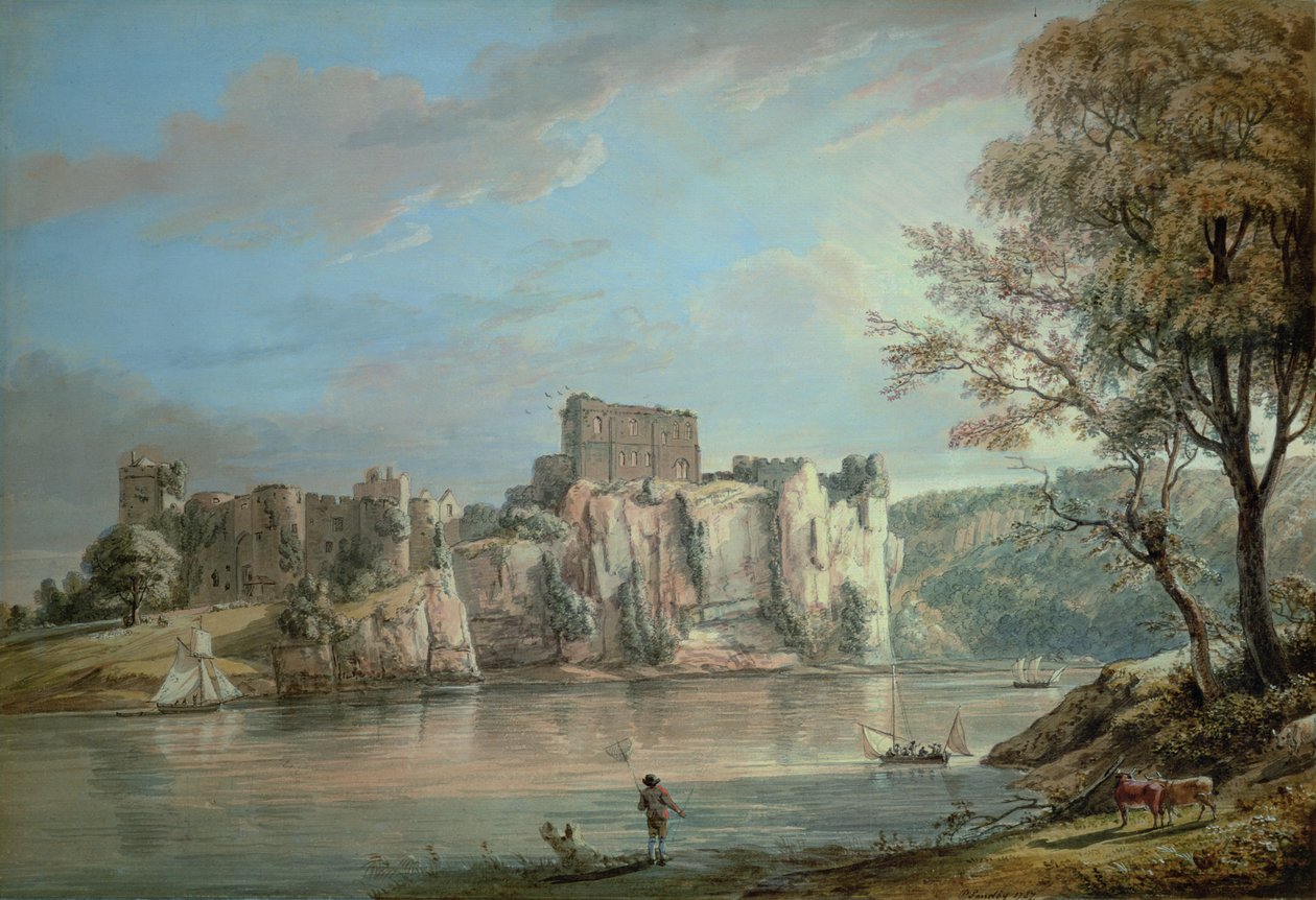 Chepstow Castle af Paul Sandby