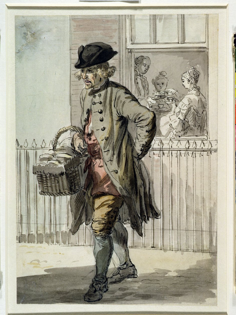 London Cries: A Muffin Man, ca. 1759 af Paul Sandby