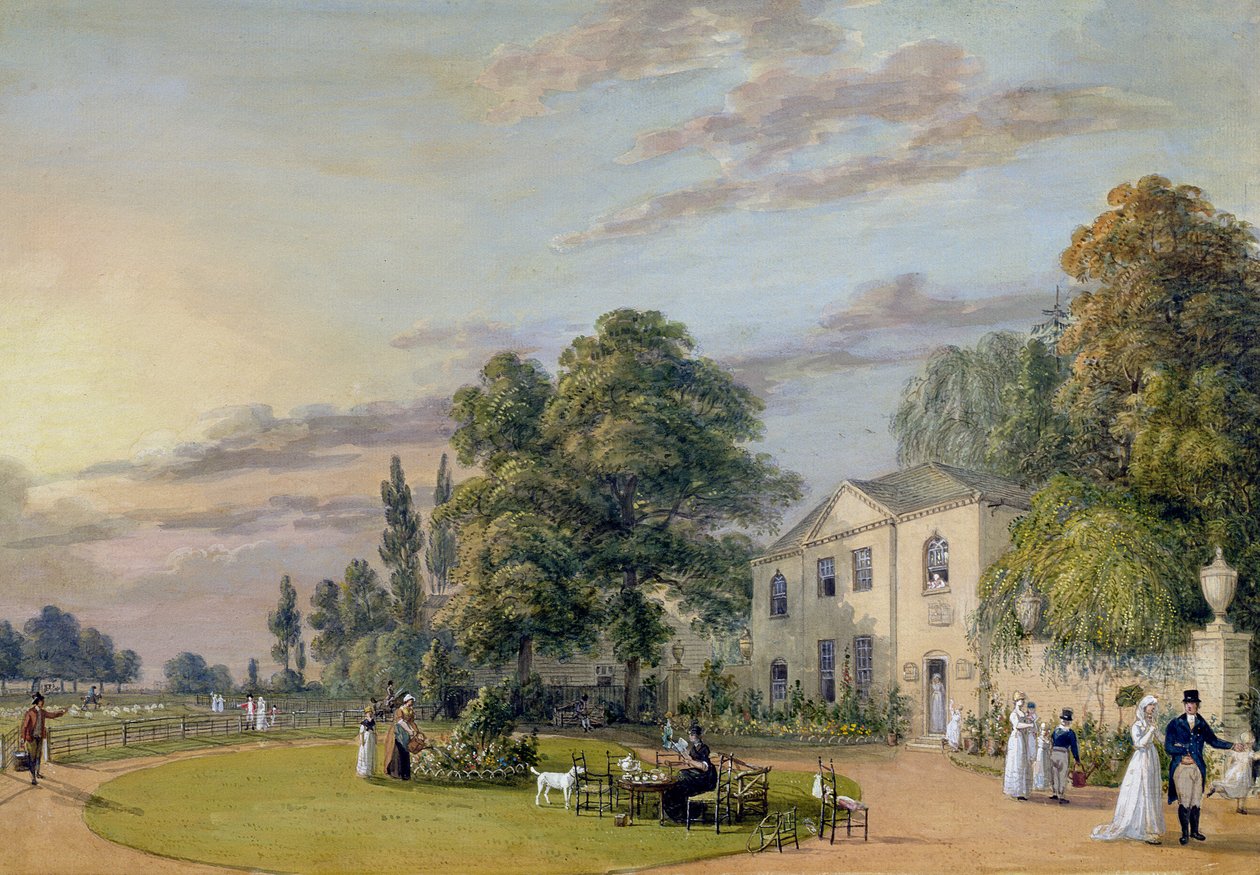 Te på Englefield Green af Paul Sandby