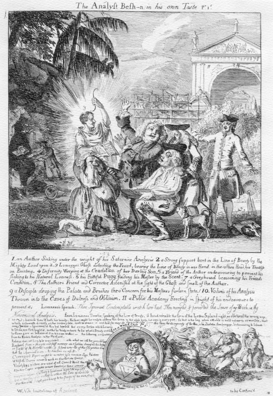 Analytikeren Besh-n i sin egen Smag Pr.1s[hilling], 1753 af Paul Sandby