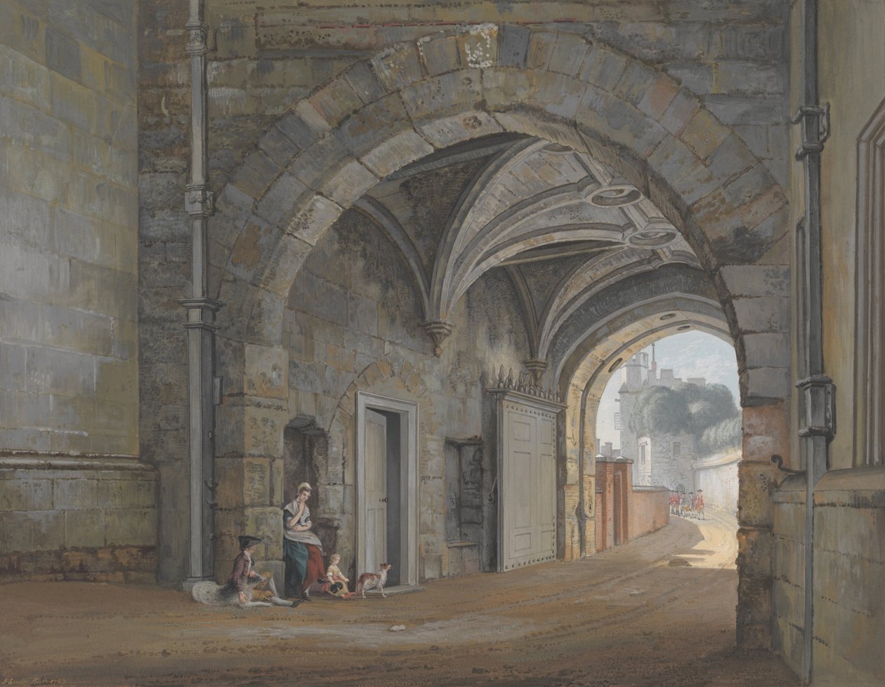 Dronning Elizabeth Gate af Paul Sandby