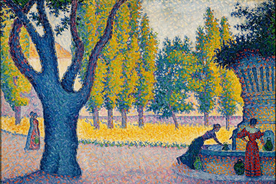  Saint-Tropez. Licesns springvand af Paul Signac