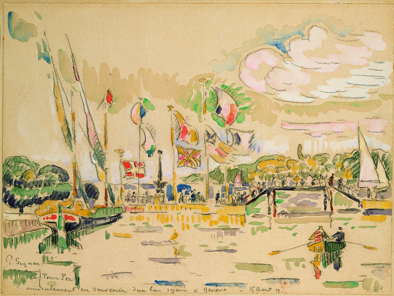Genève, ca. 1919 af Paul Signac