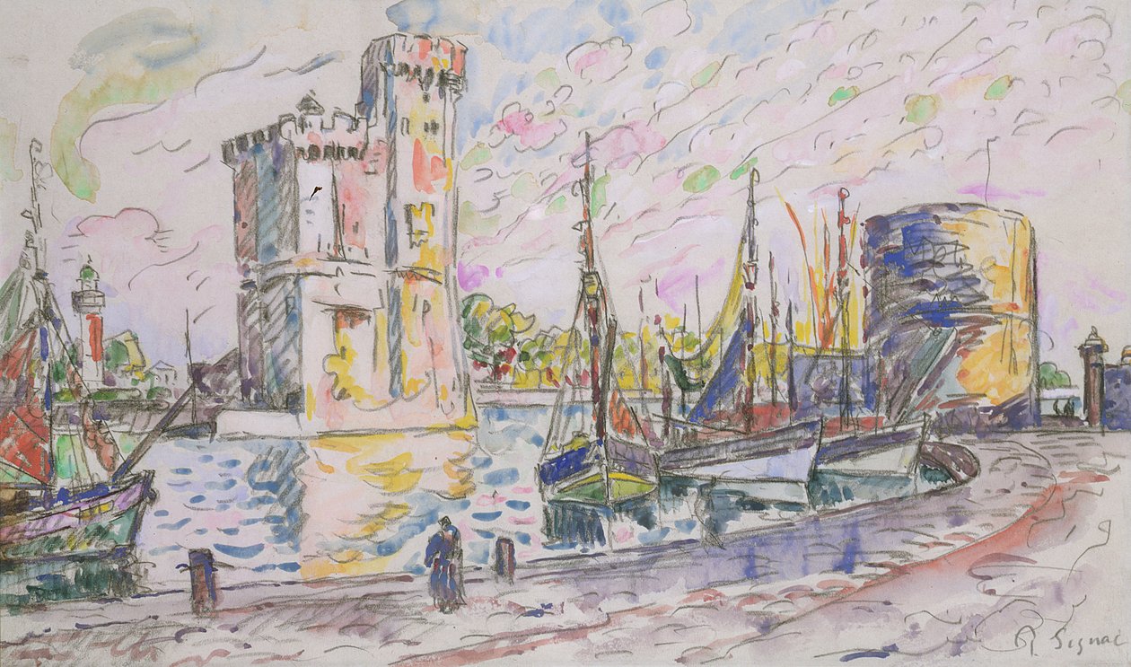 La Rochelle af Paul Signac