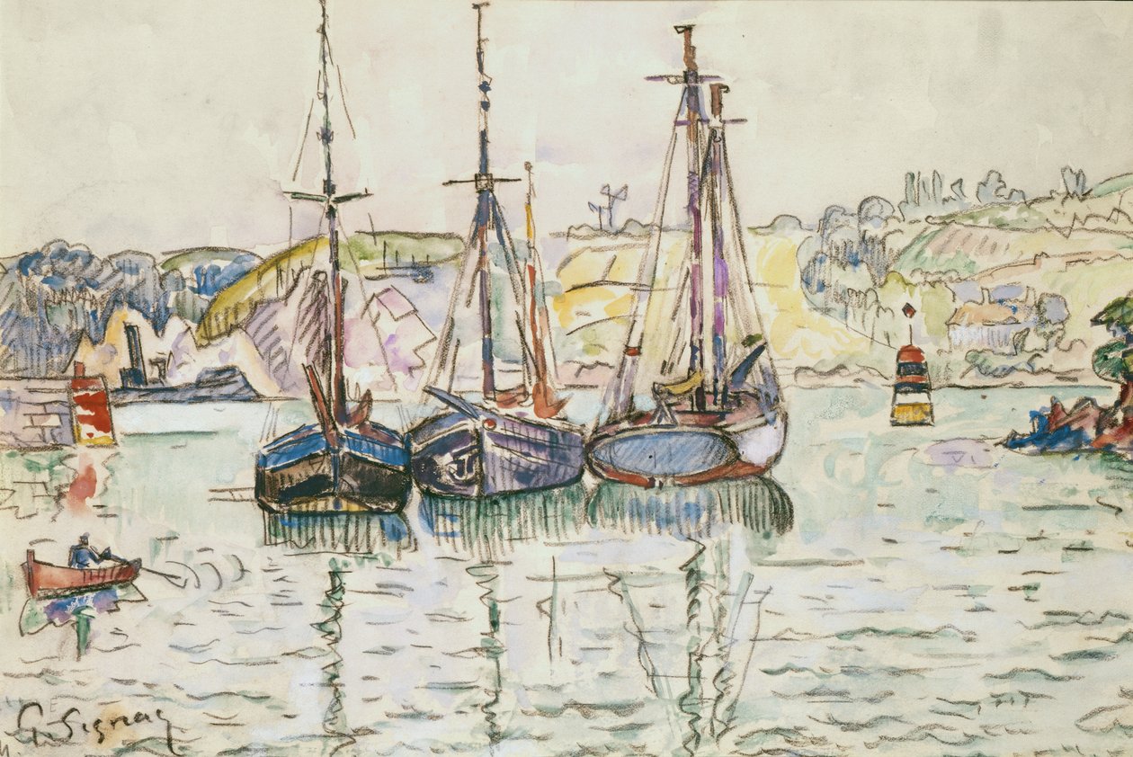 Lezardrieux af Paul Signac