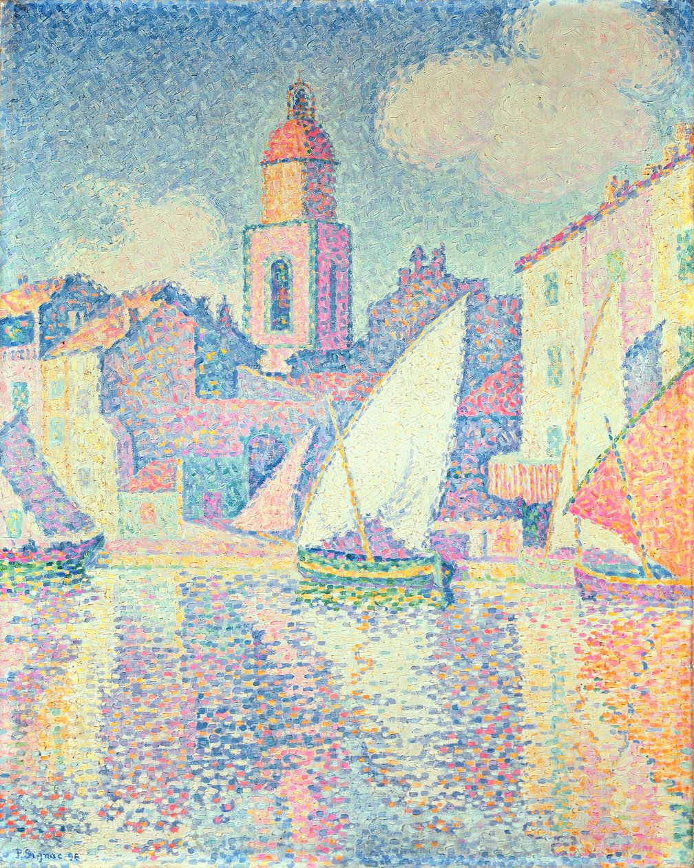 Klokketårnet i St. Tropez, 1896 af Paul Signac