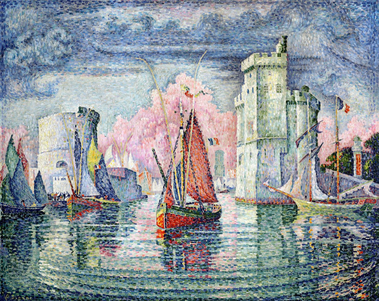 Havnen i La Rochelle, 1921 af Paul Signac
