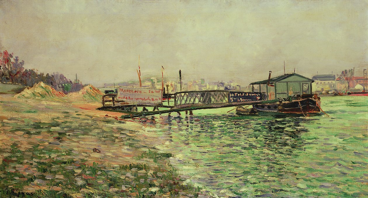 Seinen ved Quai St. Bernard, ca. 1886 af Paul Signac
