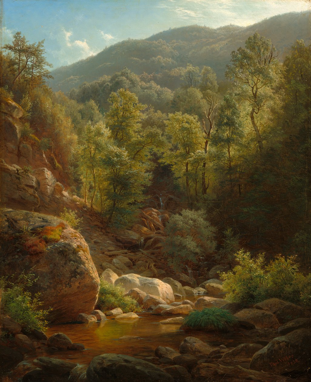 Scene i Catskills, 1858 af Paul Weber