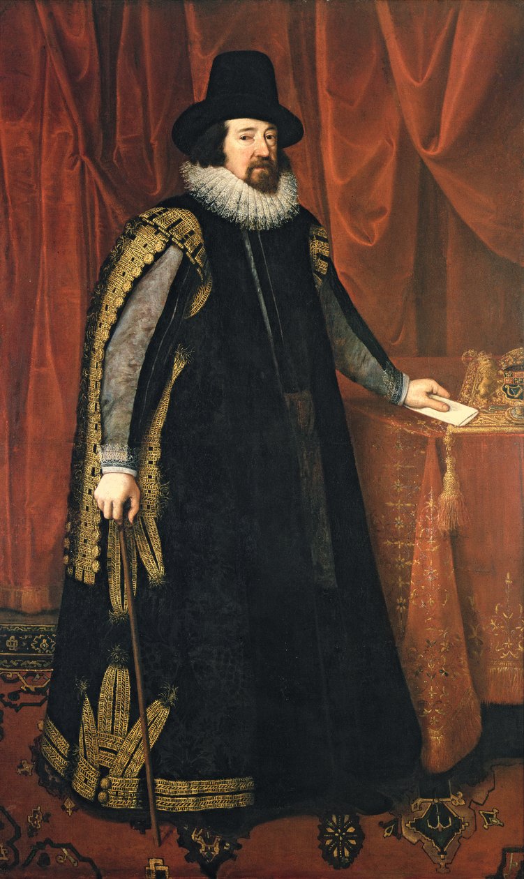 Sir Francis Bacon (1561-1626) Baron Verulam af Verulam, Viscount St. Albans af Paul van Somer