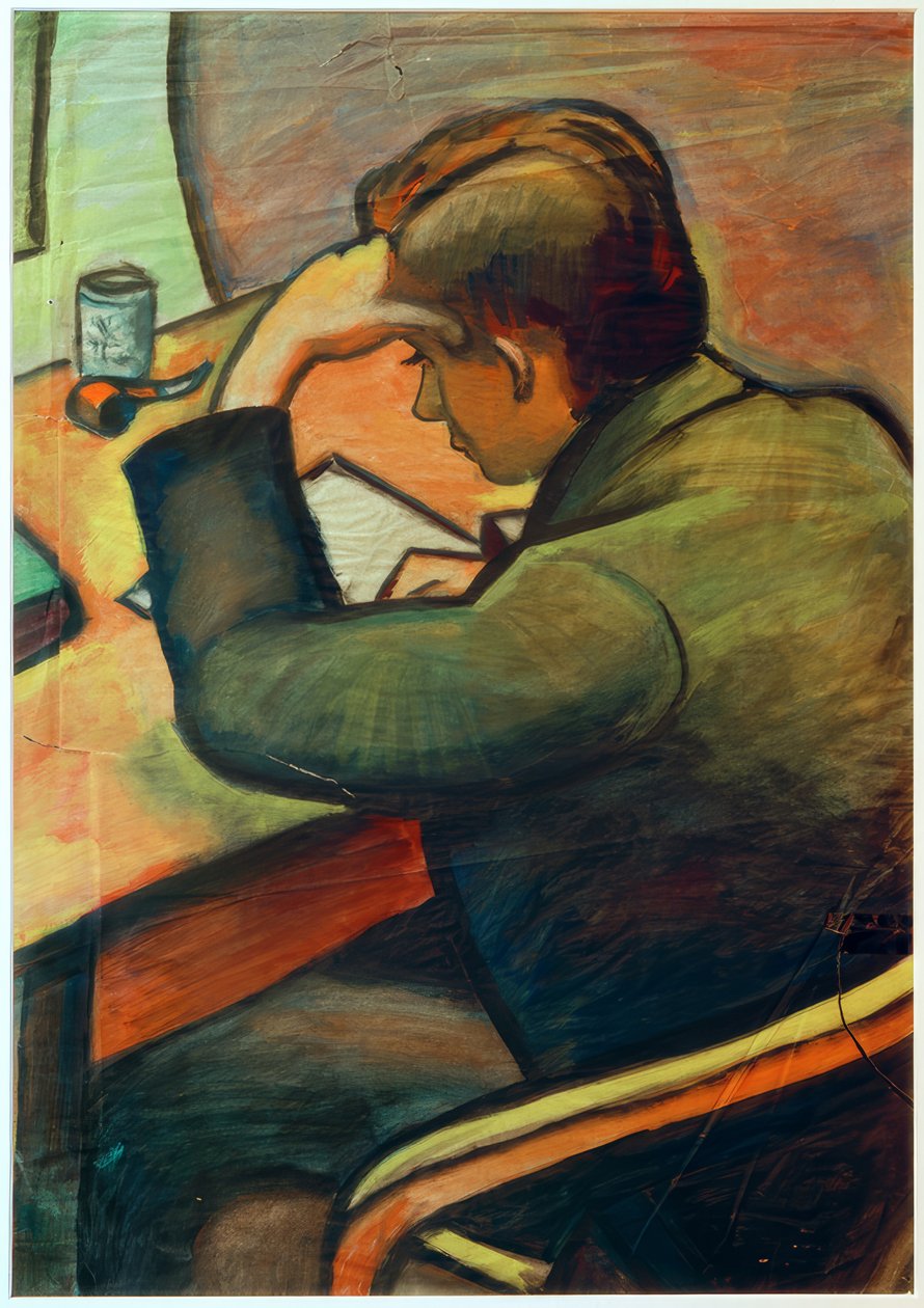 Portræt (Hans Simsa) af Paul Adolf Seehaus