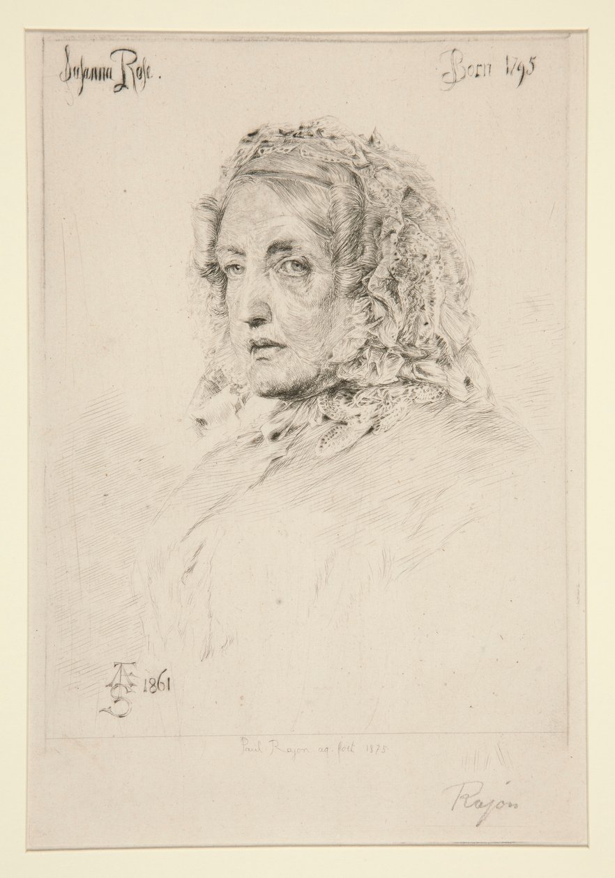 Suzanna Rose, efter Sandys af Paul Adolphe Rajon