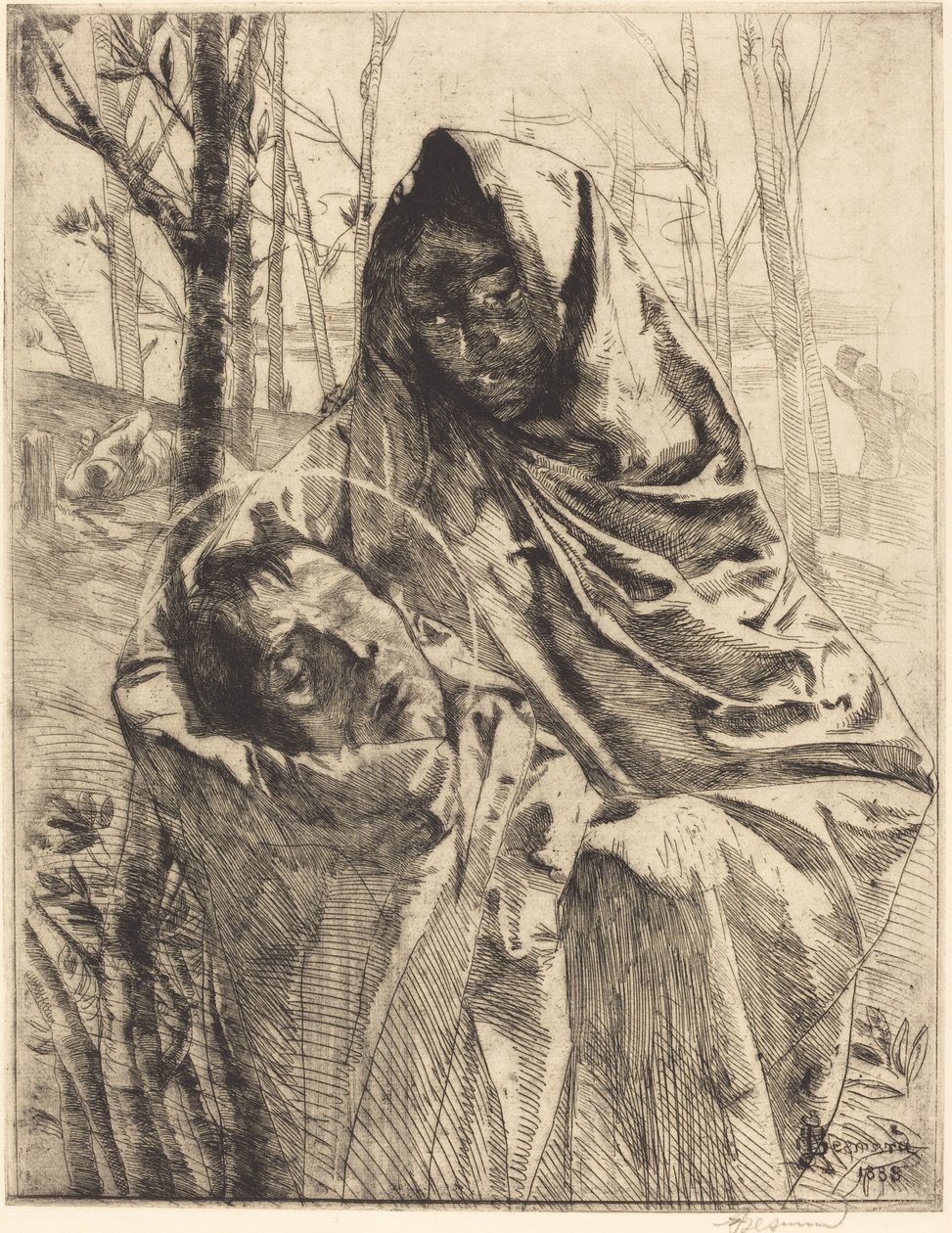 En martyr, 1883. af Paul Albert Besnard