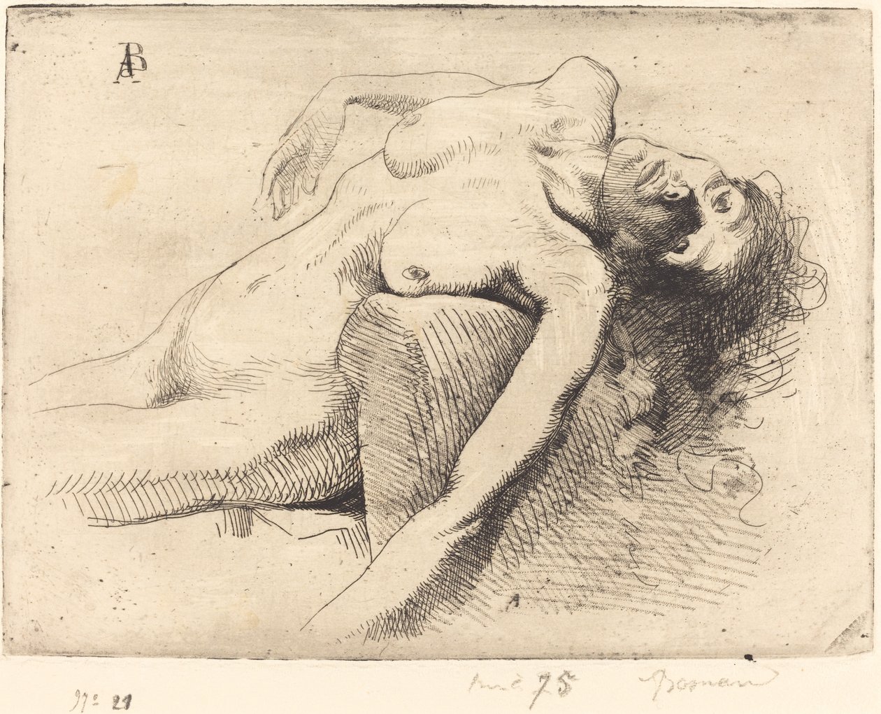 Dying Woman The Dying Woman, 1885. af Paul Albert Besnard
